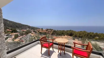 Faralya'da Engel Olmayan Deniz Manzaralı Muhteşem Villa
